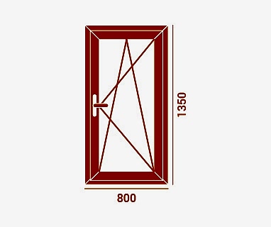 Окно одностворчатое ОК1/1 Veka WHS 60