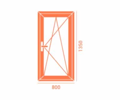 Окно одностворчатое ОК1/1 VEKA Softline