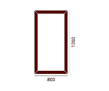 Окно одностворчатое ОК1 VEKA Softline